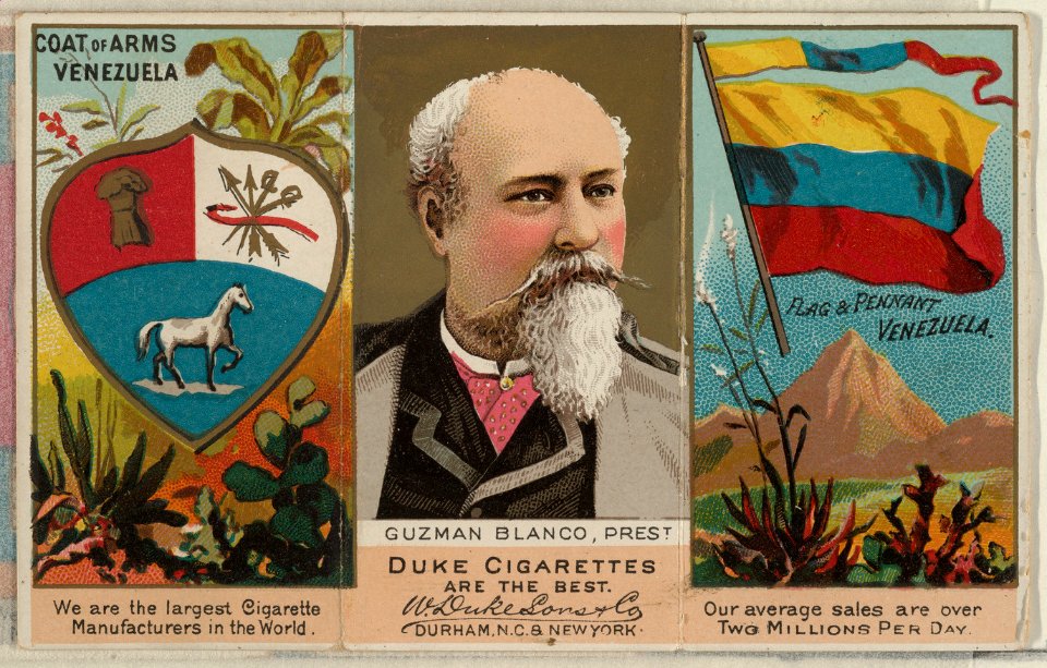 President Guzman Blanco of Venezuela, from the Rulers, Flags, and Coats of Arms series (N126-2) issued by W. Duke, Sons & Co. MET DPB873912