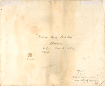 Rahm Bux's Petition, Mhow, Central India, June, 1889 MET DP805098