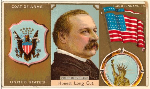 President Cleveland, United States, from the Rulers, Flags, and Coats of Arms series (N126-1) issued by W. Duke, Sons & Co. MET DPB873807