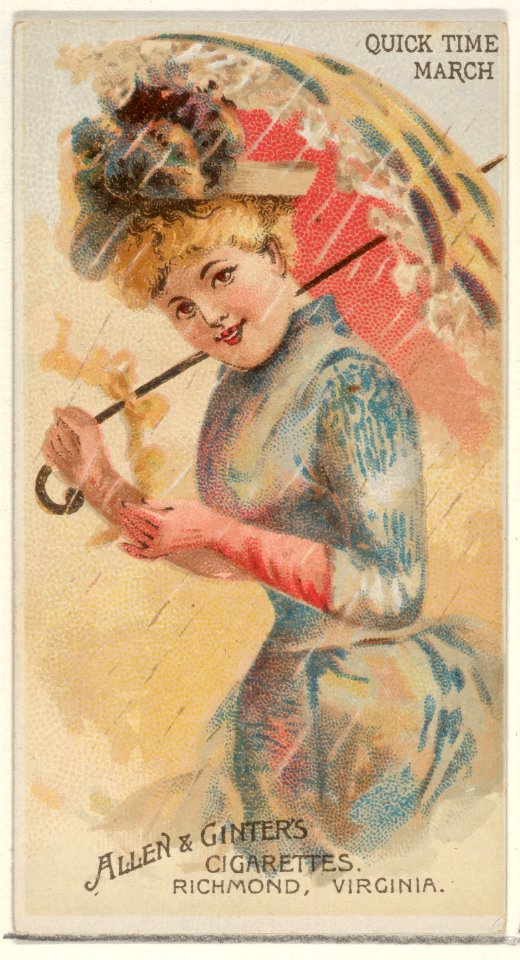 Quick Time March, from the Parasol Drills series (N18) for Allen & Ginter Cigarettes Brands MET DP834997