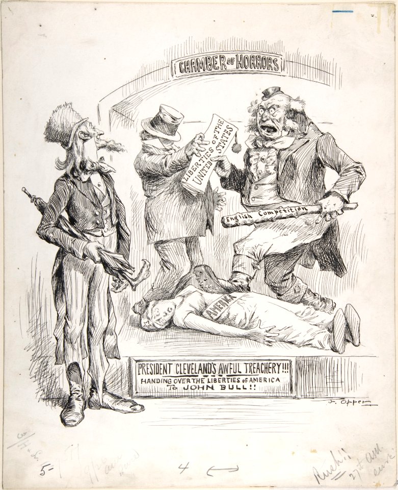 President Cleveland's Awful Treachery- Handing Over the Liberties of America to John Bull MET DP808886