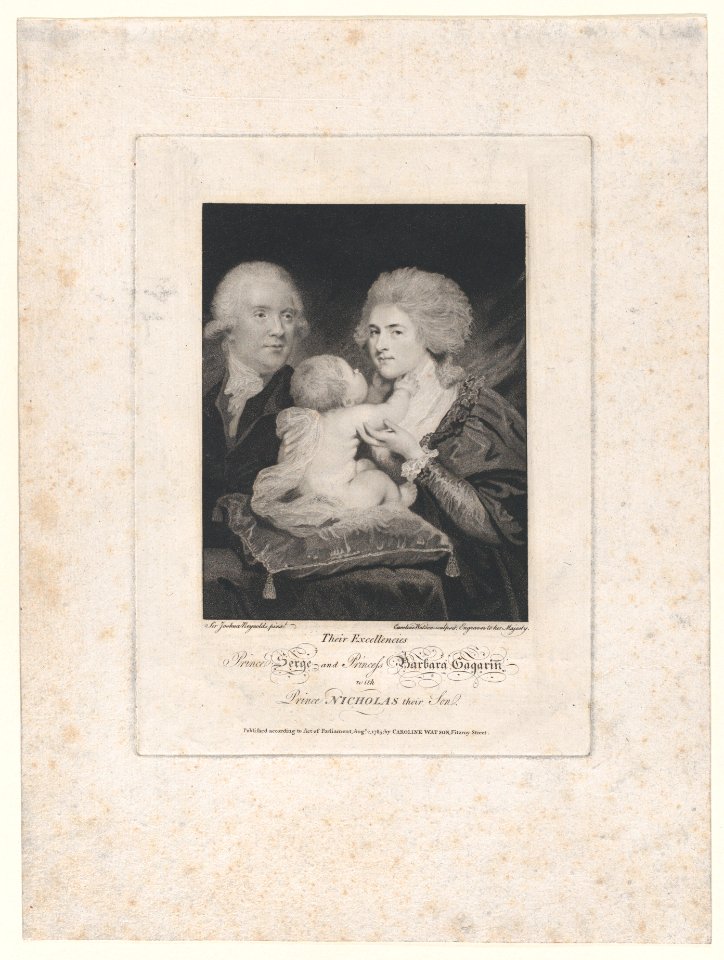 Prince Serge and Princess Barbara Gagarin with Prince Nicholas Their Son MET DP870212