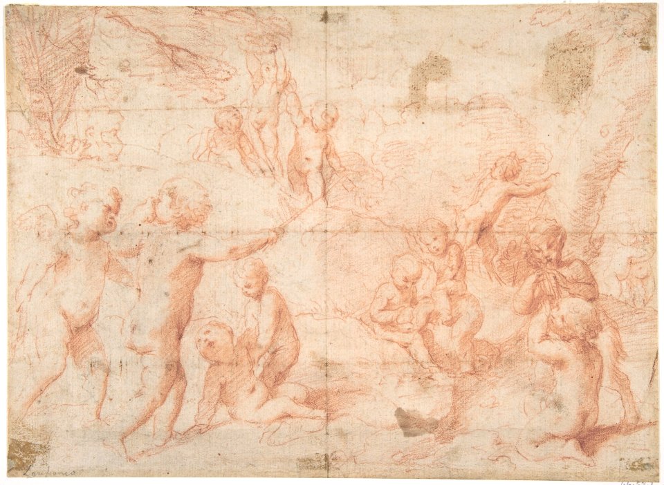 Putti and a Young Satyr at Play MET DP810238