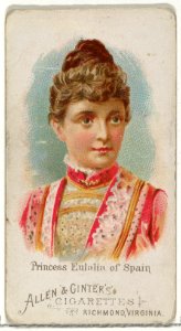 Princess Eulalia of Spain, from World's Beauties, Series 1 (N26) for Allen & Ginter Cigarettes MET DP838093