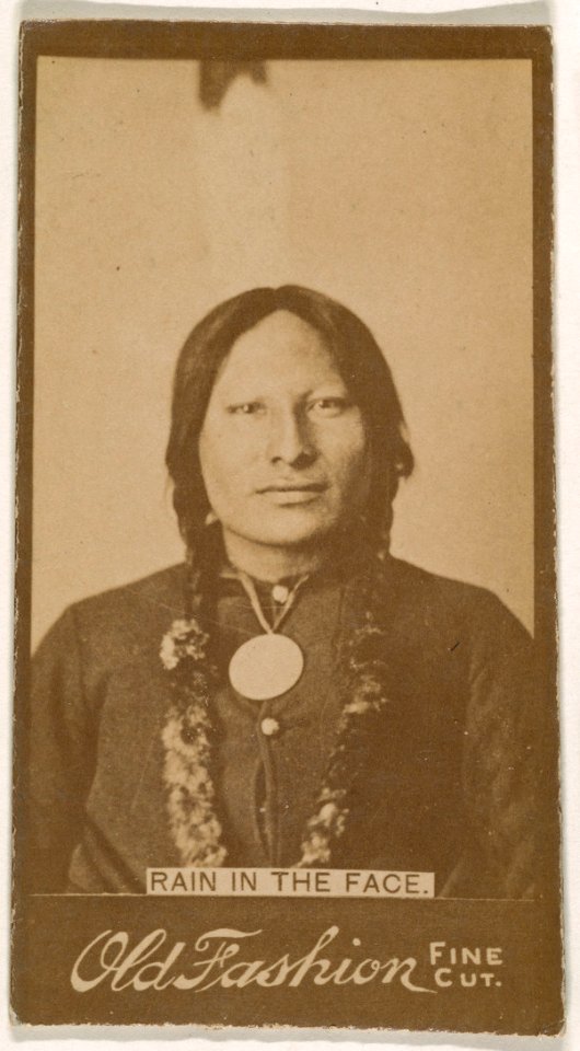 Rain in the Face, from the Indian Chiefs series (N681) promoting Old Fashion Fine Cut Tobacco MET DPB870028