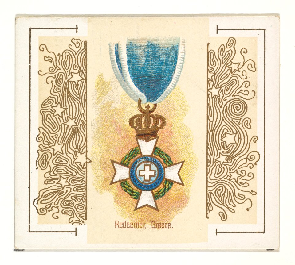 Redeemer, Greece, from the World's Decorations series (N44) for Allen & Ginter Cigarettes MET DP839361
