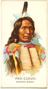 Red Cloud, Dakota Sioux, from the American Indian Chiefs series (N2) for Allen & Ginter Cigarettes Brands MET DP828027