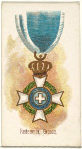 Redeemer, Greece, from the World's Decorations series (N30) for Allen & Ginter Cigarettes MET DP838305