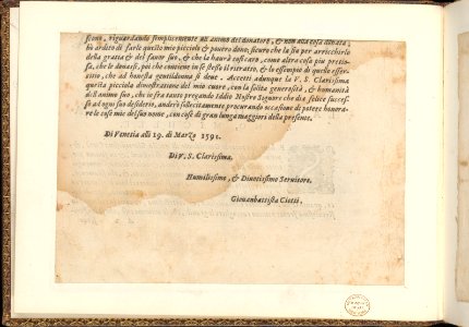 Prima parte de' fiori, page 2 (verso) MET DP363220