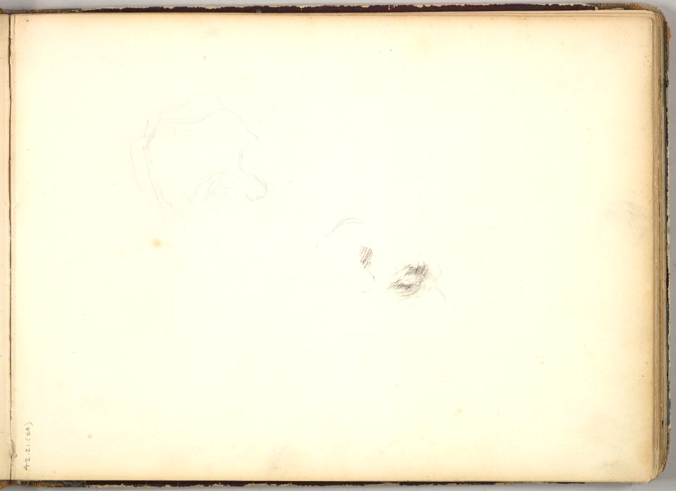 Preliminary Studies for Portrait of William Makepeace Thackeray (in Sketch Book With Drawings on Twenty-six Leaves) MET DP826413