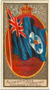 Queensland, from Flags of All Nations, Series 2 (N10) for Allen & Ginter Cigarettes Brands MET DP841390