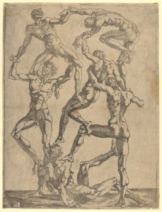 Pyramid of six Men MET DP854211