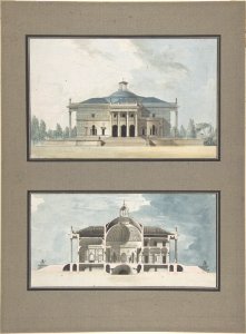 Project for a "Maison de plaisance pour un grand seigneur", Elevation and Section MET DP808376