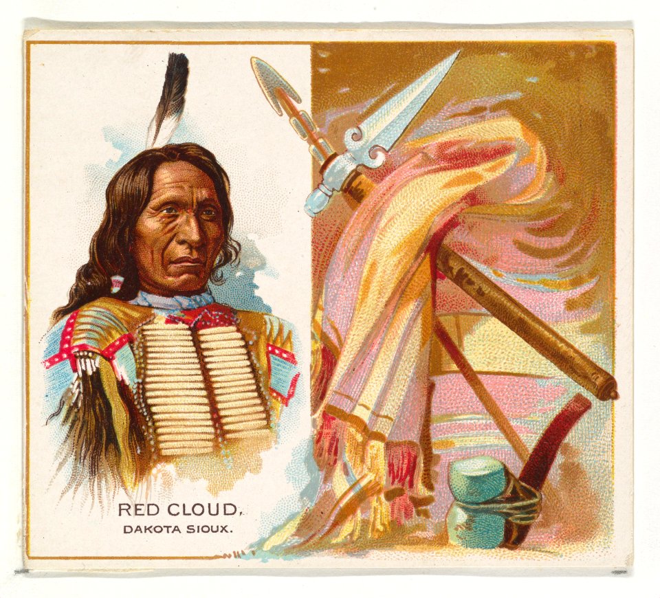 Red Cloud, Dakota Sioux, from the American Indian Chiefs series (N36) for Allen & Ginter Cigarettes MET DP838910
