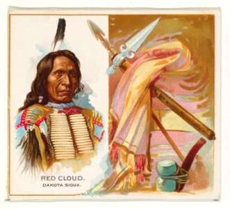 Red Cloud, Dakota Sioux, from the American Indian Chiefs series (N36) for Allen & Ginter Cigarettes MET DP838910