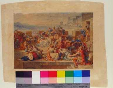 Priam and his Family Mourning the Death of Hector MET 1983.428