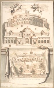 Reconstruction of the Thermae Olympiadis (above) and View of the Ruins (below) MET DP800343