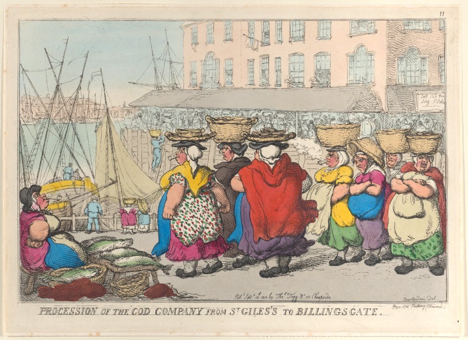 Procession of the Cod Company from St. Giles's to Billingsgate MET DP883714