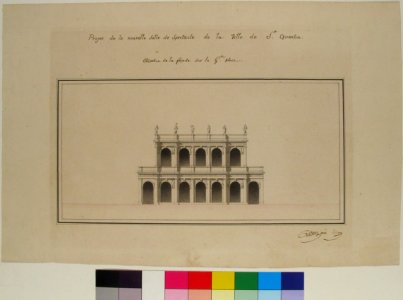 Project for the New Theater at St. Quentin (Aisne) - Elevation MET 1997.143.6