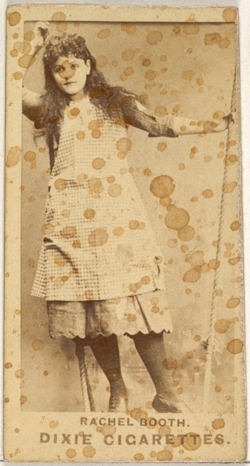 Rachel Booth, from the Actors and Actresses series (N45, Type 7) for Dixie Cigarettes MET DP831240