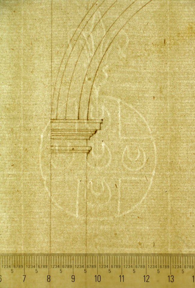 S. Maria in Domnica, portico, elevation (recto) blank (verso) MET sf49 92 78-watermark