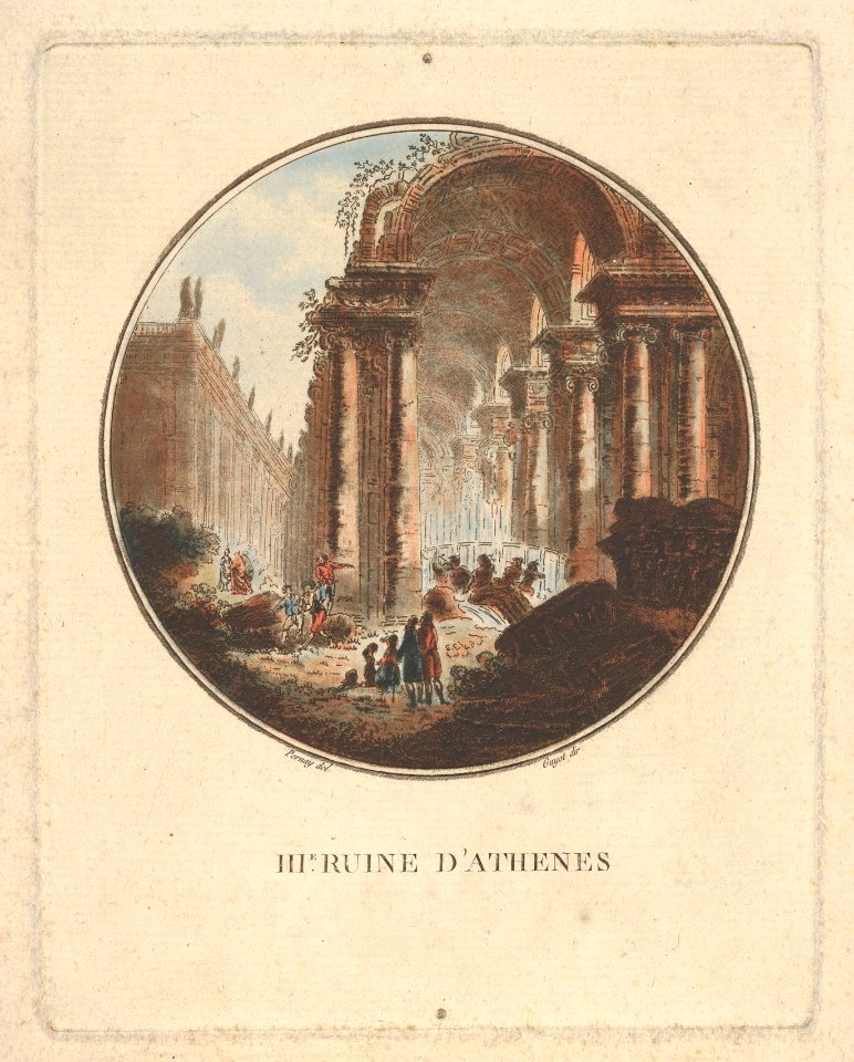 Ruins of Athens with a vaulted portico MET DP832452