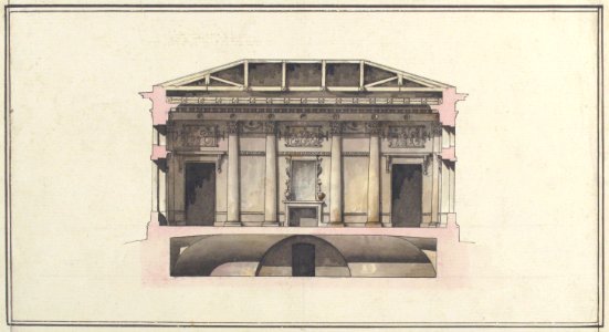 Project for the Alexander Palace, Tsarskoe Selo (Section) MET 1997.143.2