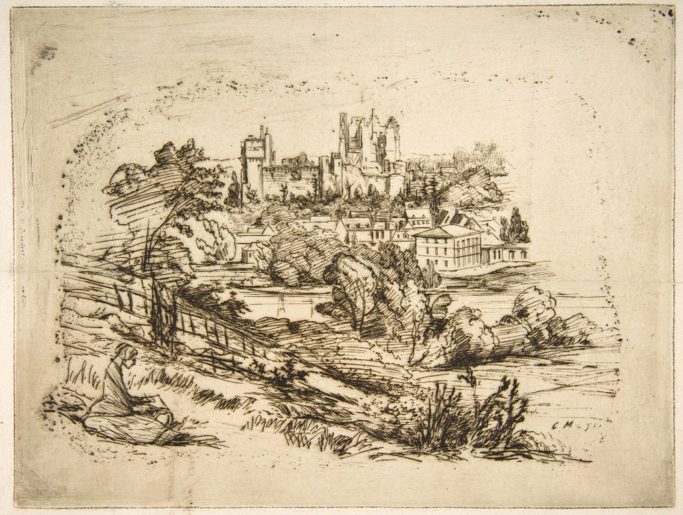 Ruines du Château de Pierrefonds (Ruins of the Château de Pierrefonds, after Viollet-le-Duc) MET DP813226