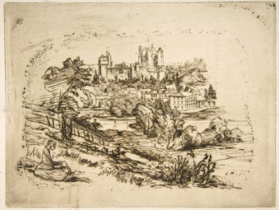 Ruines du Château de Pierrefonds (Ruins of the Château de Pierrefonds, after Viollet-le-Duc) MET DP813226
