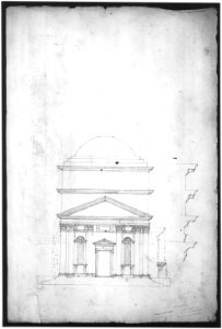 S. Maria in Domnica, portico, plan; details, profile (recto) blank