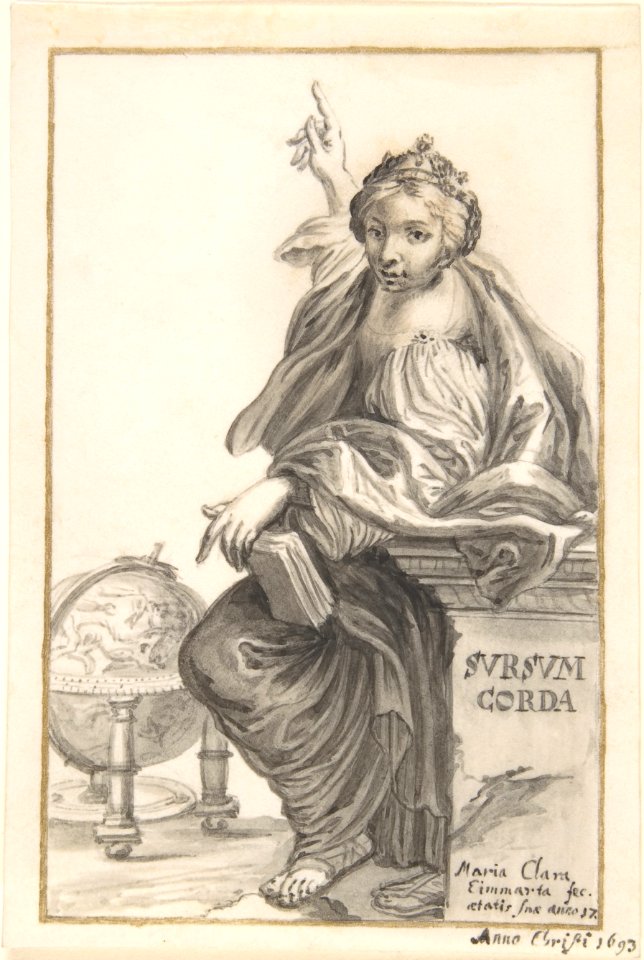 Saint Margaret Ponting to Heaven, with a Globe Next to Her MET DP803372