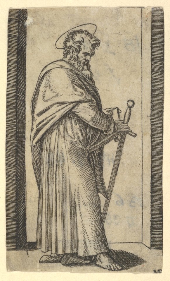 Saint Paul, sword in his right hand, from the series 'Piccoli Santi' (Small Saints) MET DP853486