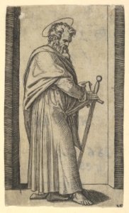 Saint Paul, sword in his right hand, from the series 'Piccoli Santi' (Small Saints) MET DP853486