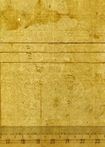 San Lorenzo, Library, pilaster, elevation; soffit, detail, plan (recto) San Lorenzo, Library, entablature, section (verso) MET sf49 92 24-watermark