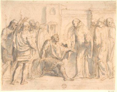 Saint Benedict and King Totila MET DP802179