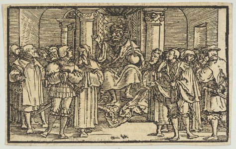 Representatives of Athens and Corinth at the Court of Archidamas, King of Sparta, from the History of the Peloponnesian War by Thucydides MET DP849315