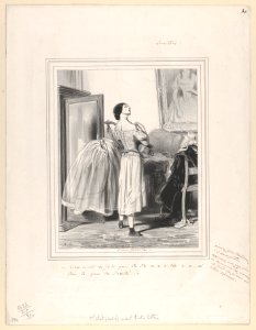 Rien n'est si joli que la fable, si triste que la vérité!, plate 30 from the suite Les Lorettes, published in Le Charivari, October 21, 1842 MET DP835590
