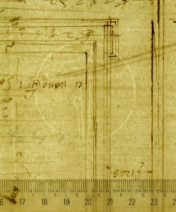 San Lorenzo, Library, window, elevation (recto) San Lorenzo, Library, window, cornice, section; cornice, section (verso) MET sf49 92 25-watermark