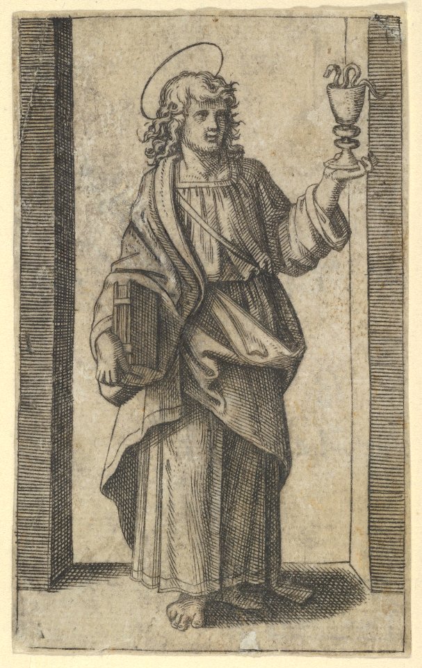 Saint John, book in right hand chalice in left, from the series 'Piccoli Santi' (Small Saints) MET DP853479