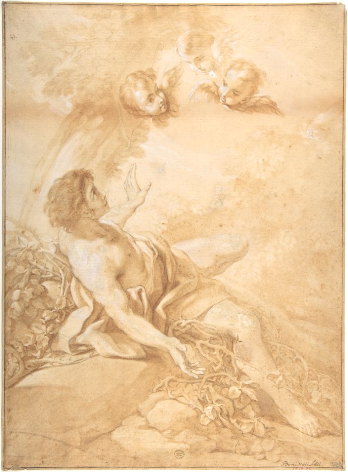 Saint Benedict on a Bed of Thorns MET DP801414