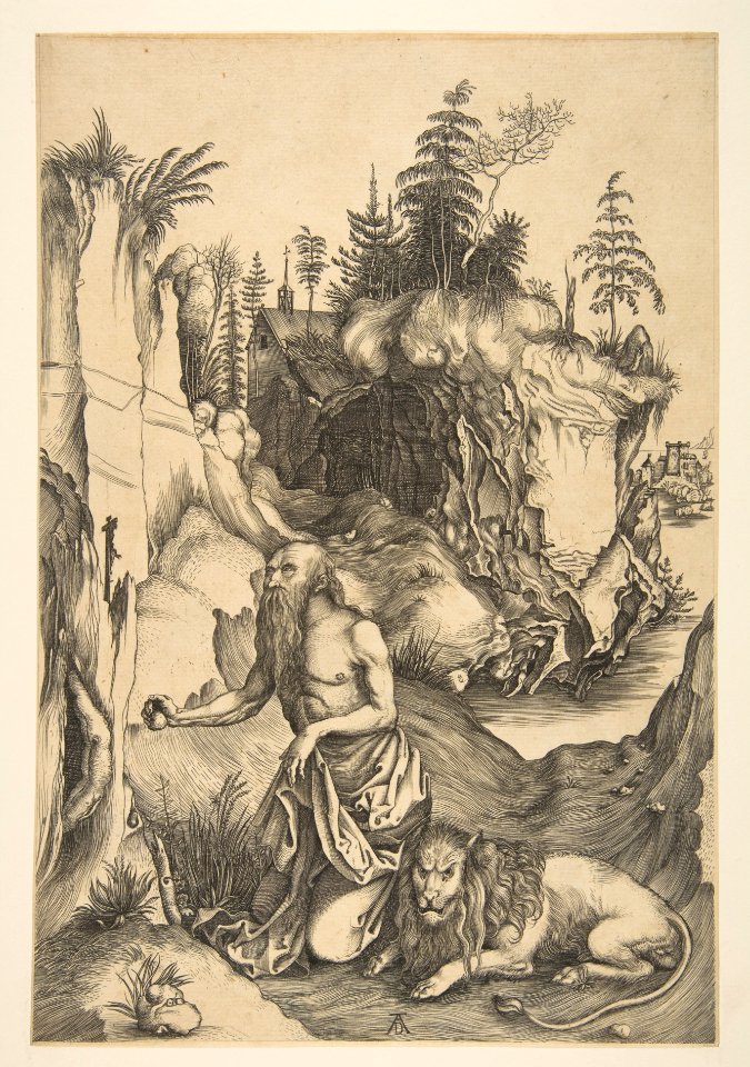 Saint Jerome Penitent in the Wilderness (copy) MET DP815357