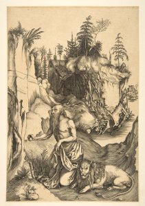 Saint Jerome Penitent in the Wilderness (copy) MET DP815357