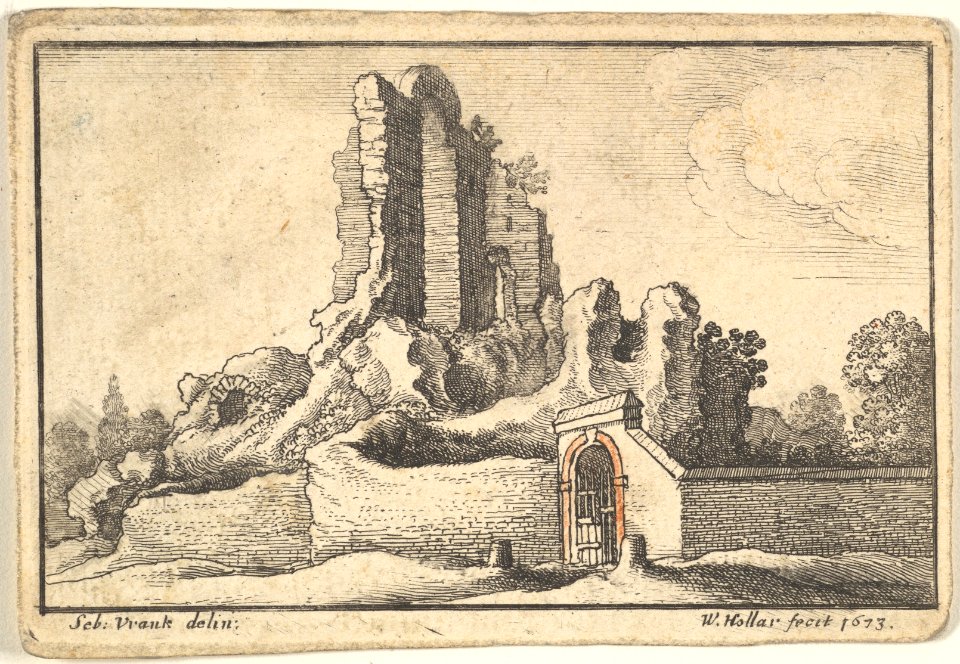 Ruins and a barred gate on the Esquiline Hill in Rome MET DP829224