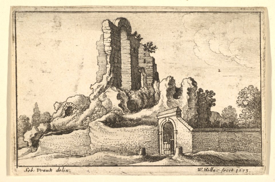 Ruins and a barred gate on the Esquiline Hill in Rome MET DP823390