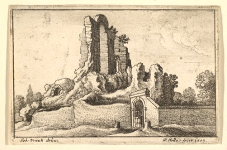Ruins and a barred gate on the Esquiline Hill in Rome MET DP823390