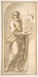 Saint Luke Holding a Painting of the Virgin and Child. MET DP809772