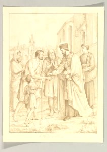 Saint Johannes Nepomuk Distributing Alms MET DP821579