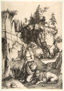Saint Jerome Penitent in the Wilderness MET DP815355