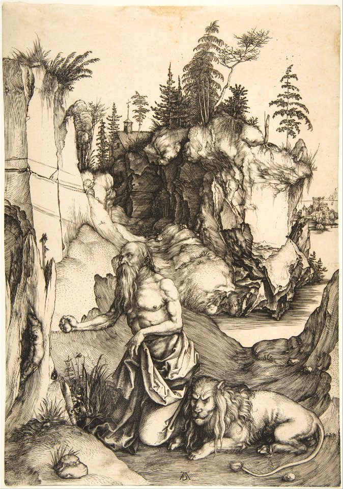 Saint Jerome Penitent in the Wilderness MET DP815356