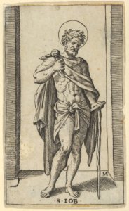 Saint Job, wearing a cloak, from the series 'Piccoli Santi' (Small Saints) MET DP853487